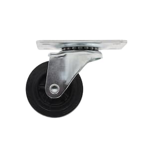 2-1/2 in. General Duty Black Polyproplyene Swivel Plate Caster 100 lbs. Weight Capacity