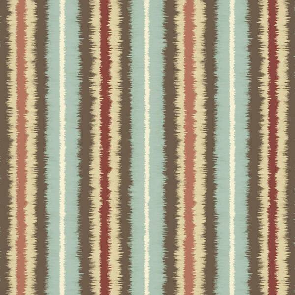 Hampton Bay Elaine Ikat Stripe Fabric by the Yard