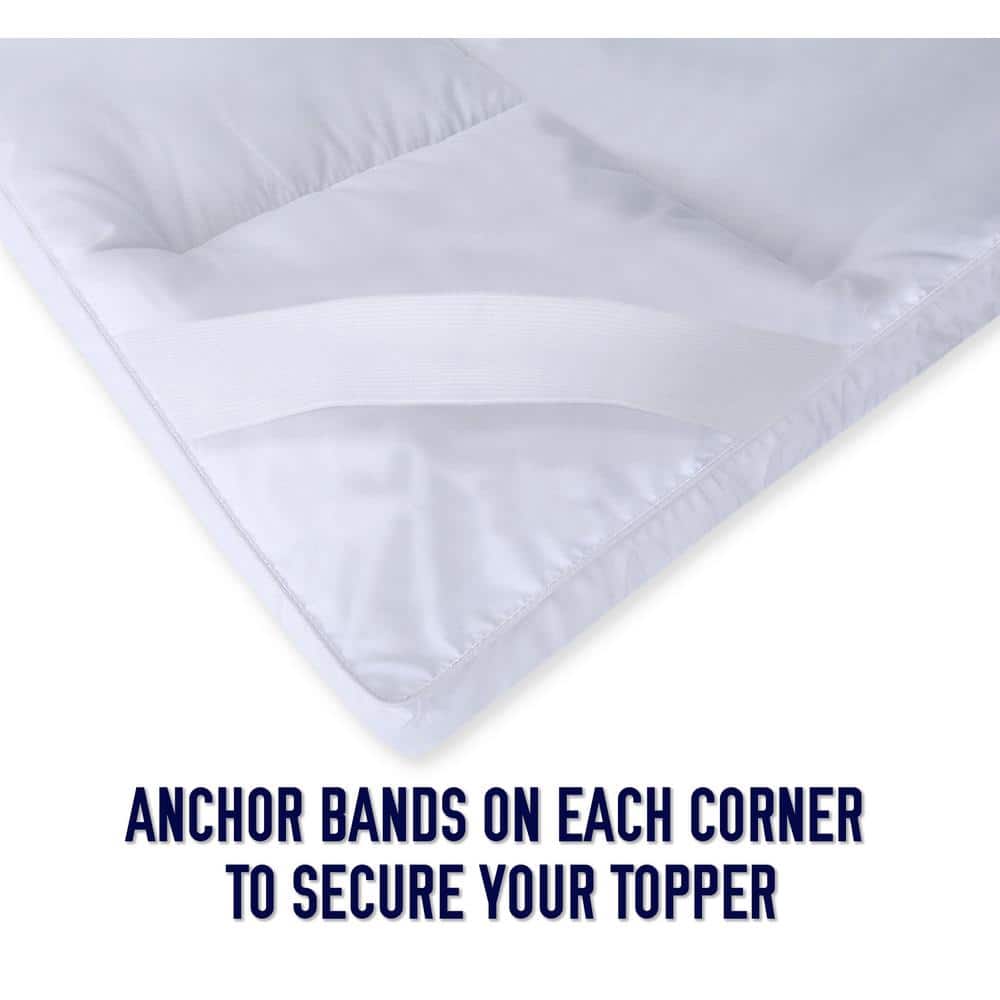 Full Size White Down Alternative Plush Mattress Topper