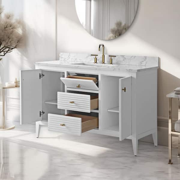 marble♡ Amazon.com: Vanity Art 48 Inch Single Bathroom Vanity With
