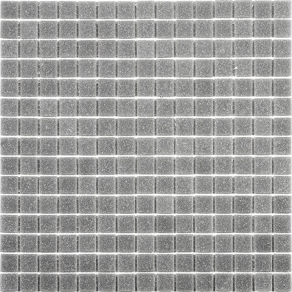 Apollo Tile Dune 4 in. x 6 in. Glossy Stone Gray Glass Mosaic Uniform square Wall & Floor Sample Tile (0.13 sq. ft./Piece) (1-Pack)