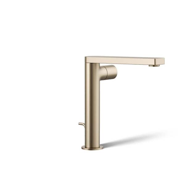 KOHLER Composed Single Handle Single Hole Bathroom Faucet in Vibrant Brushed Bronze