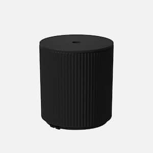Round Black Plastic 21'' Height Outdoor Umbrella Side table