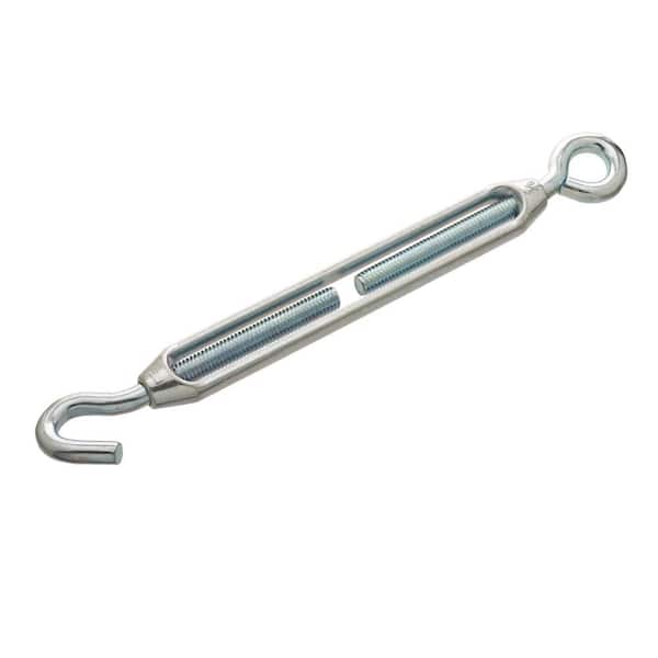 Everbilt 7/32 in. x 6-1/4 in. Zinc-Plated Turnbuckle Hook/Eye 807076 - The  Home Depot