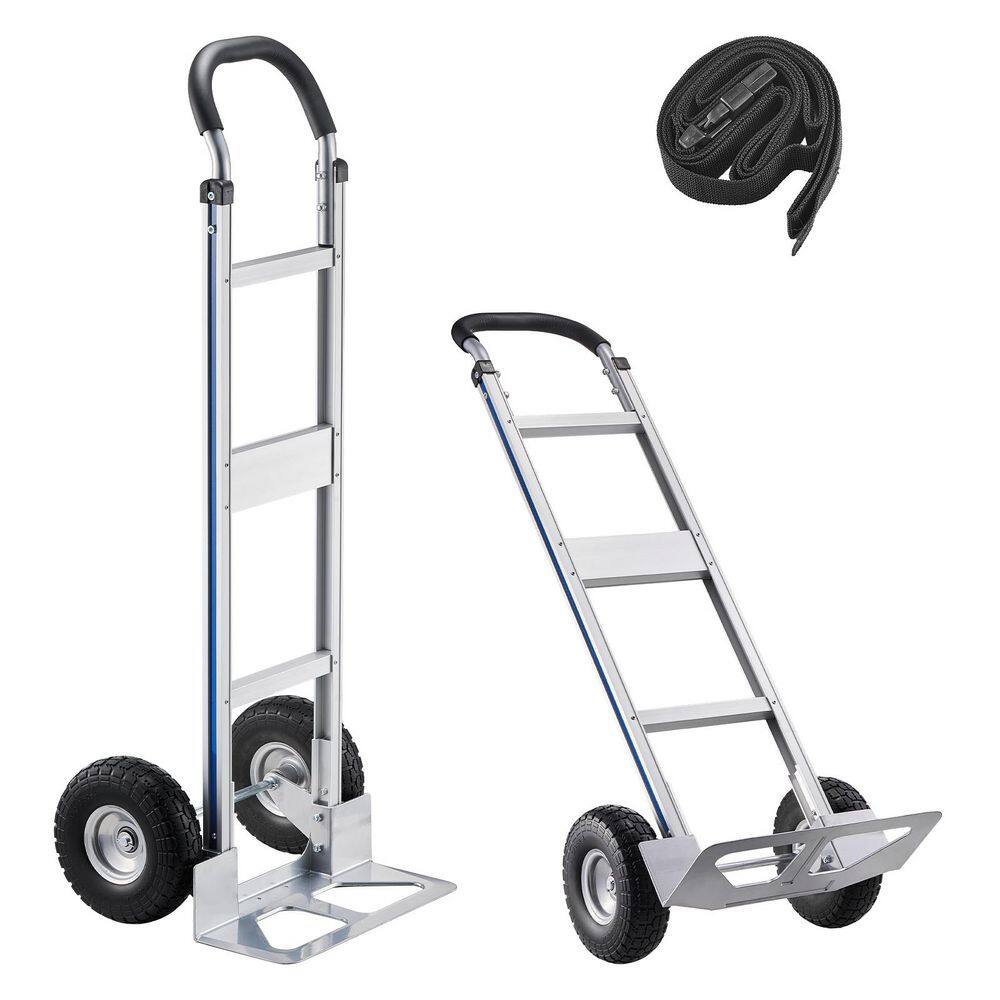 Hand Truck, 500 lbs. Load Capacity, Heavy-Duty Hand Truck Dolly with Non-Slip Wheels & Handle, Aluminum Alloy price history on PriceWatchPro
