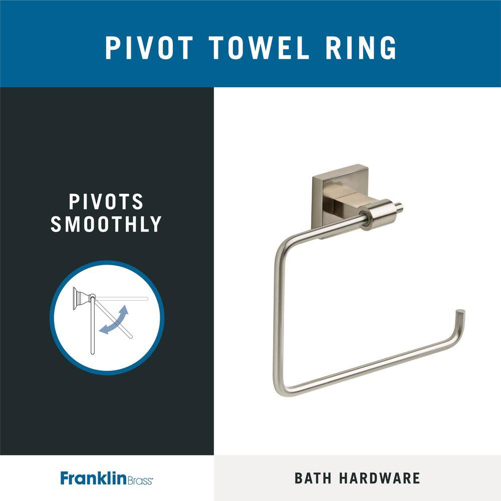 Maxted Brushed Nickel Wall Mounted Towel Ring