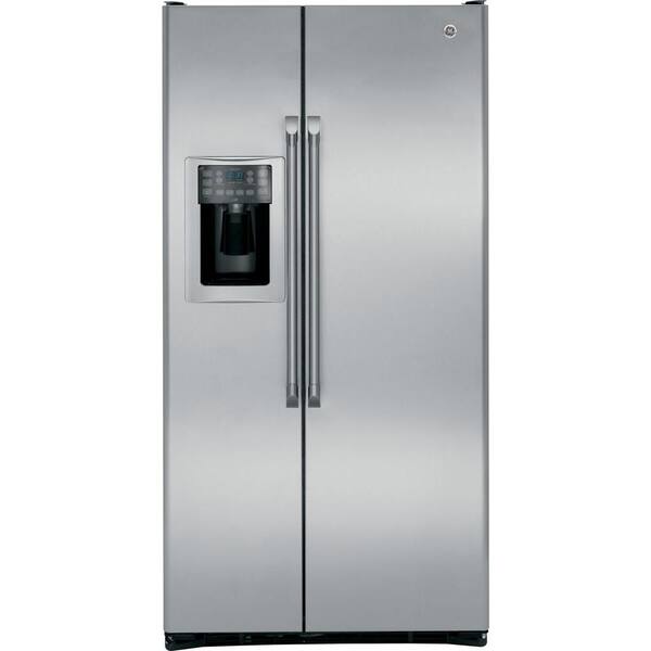 Cafe 36 in. W 24.6 cu. ft. Side by Side Refrigerator in Stainless Steel, Counter Depth