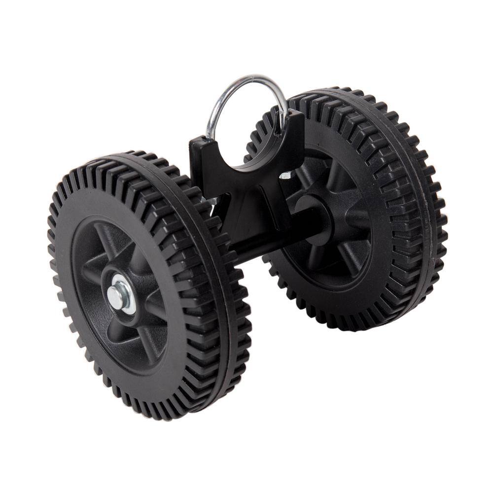 Universal Black Plastic Hammock Wheel Set for Easy Mobility