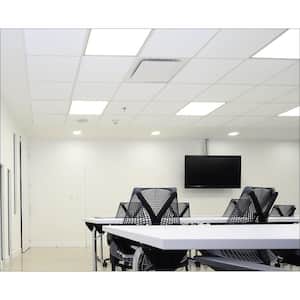 2 ft. x 2 ft. 96-Watt Equivalent Integrated LED White Prismatic Lens Commercial Grid Ceiling Troffer Panel, 2200 Lumen