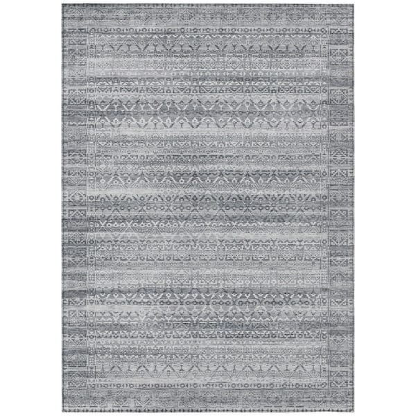 Addison Rugs Chantille Machine Washable Indoor/Outdoor Abstract ACN2101 Gray 3 ft. x 5 ft. Area Rug
