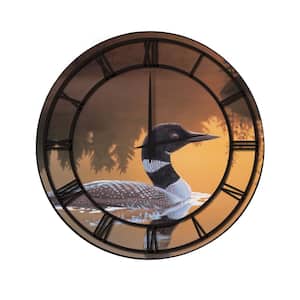 "Stone Island Loon" Full Coverage Art and Black Numbers Imaged Wall Clock