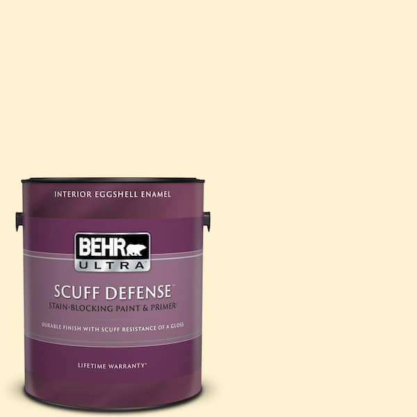 BEHR ULTRA 1 gal. #ICC-30 Cashmere Sweater Extra Durable Eggshell Enamel Interior Paint & Primer