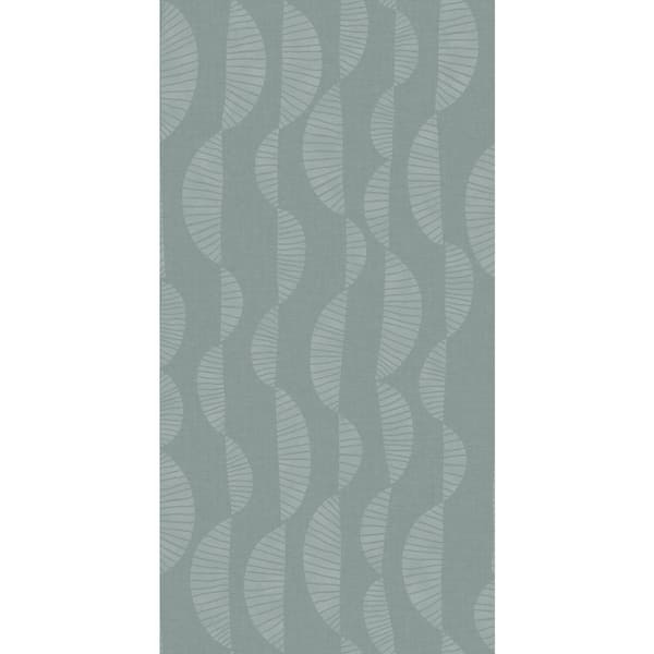 RoomMates Nikki Chu 30.75 sq. ft. Blue Seychelles Wave Peel and Stick Wallpaper