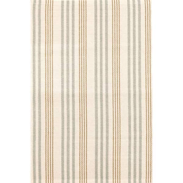 Olive Branch Handwoven Cotton Neutral 9 ft. x 12 ft. Indoor Area Rug