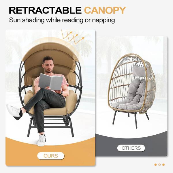 Crestlive Products Gliding Aluminum Outdoor Rocking Chair