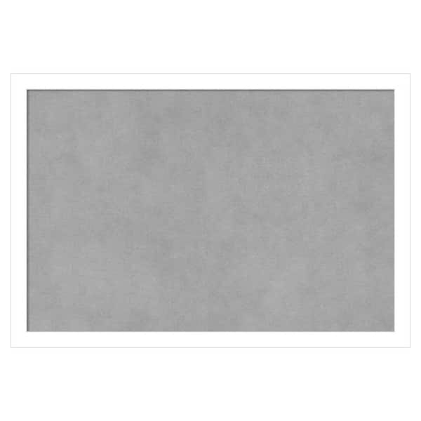 Amanti Art Svelte White 19 in. x 13 in Framed Magnetic Board