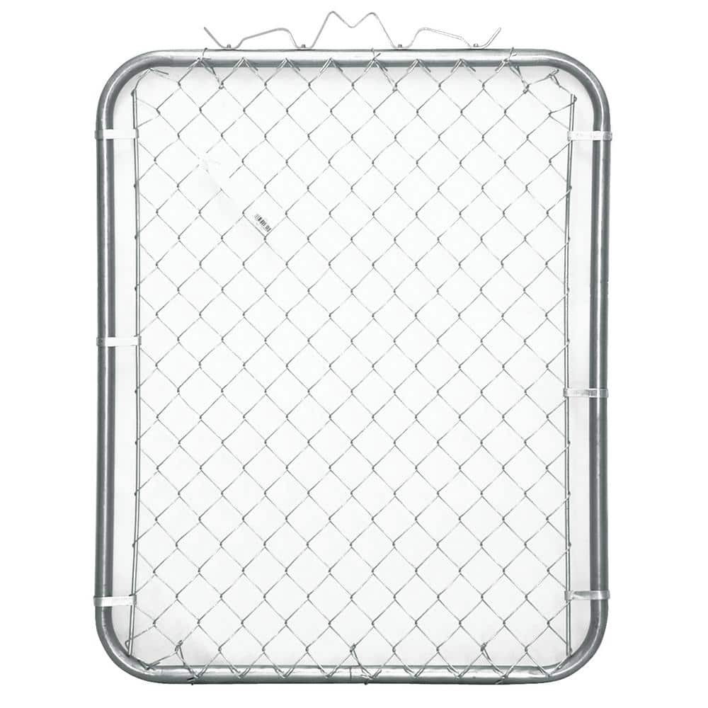 42 in. x 60 in. Galvanized Steel Chain Link Fence Walk Gate (Actual Gate Si