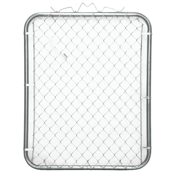 Everbilt 42 in. x 60 in. Galvanized Steel Chain Link Fence Walk Gate (Actual Gate Size: 38 in. x 60 in.)