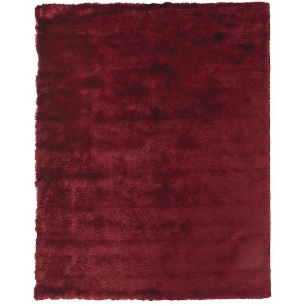 Weave & Wander Freya Cranberry 4 ft. x 6 ft. Shag Area Rug