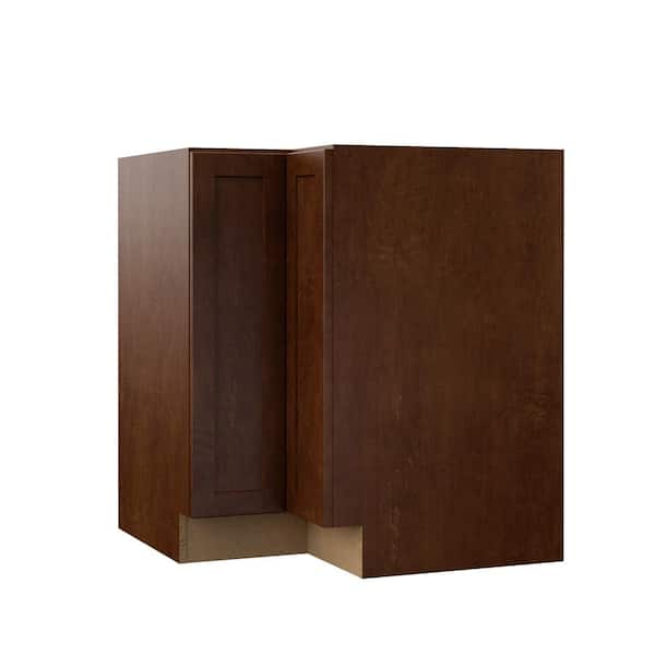 Hampton Bay Designer Series Soleste Assembled 30x34.5x20.25 in. EZ Reach Corner Base Kitchen Cabinet in Spice