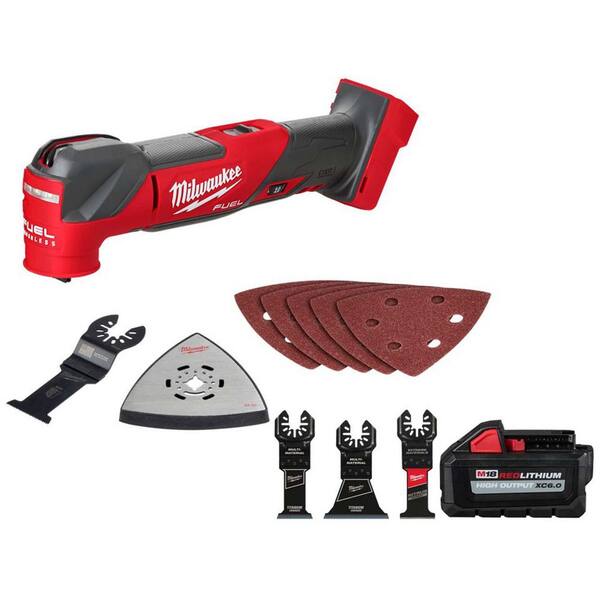 M18 18V Fuel Multi Tool, M18 High Output XC6. 0 BATTERY, 3 pc Multi-Tool Oscillating Multi-Material Cutting Blade Kit