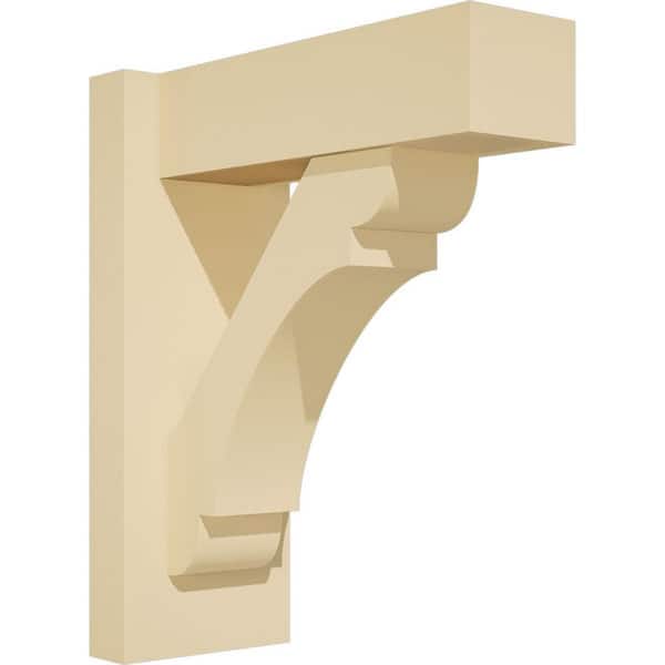 Ekena Millwork Olympic 5 in. W x 14 in. H x 12 in. D Signature Urethane Polyurethane Outlooker with Block Ends