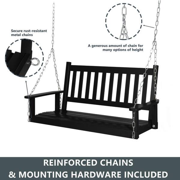 4 ft metal porch swing