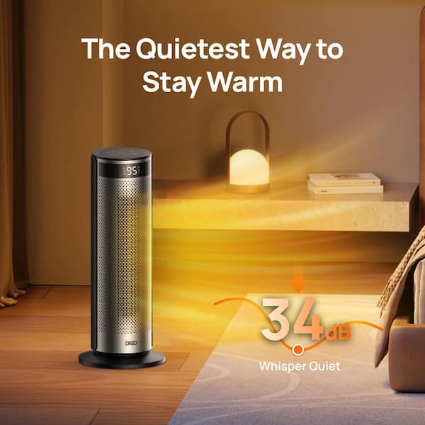 DREO 1500W 20 in. Indoor Portable Ceramic Convection Electric