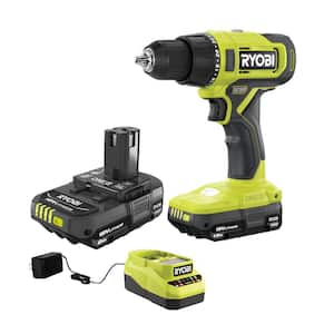 ONE+ 18V Cordless 1/2 in. Drill/Driver Kit with 1.5 Ah Battery, Charger, and ONE+ 18V 2.0 Ah Lithium-Ion Battery