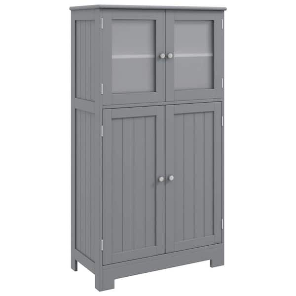 Reviews for Costway Grey Bathroom Floor Storage Cabinet Kitchen ...