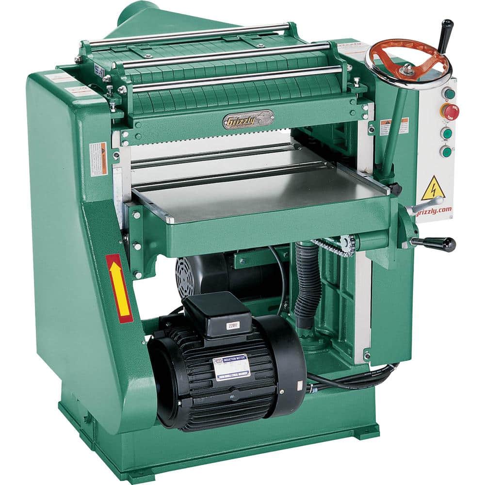Grizzly Industrial 20"" 5 HP Pro Spiral Cutterhead Planer, multi -  G0544