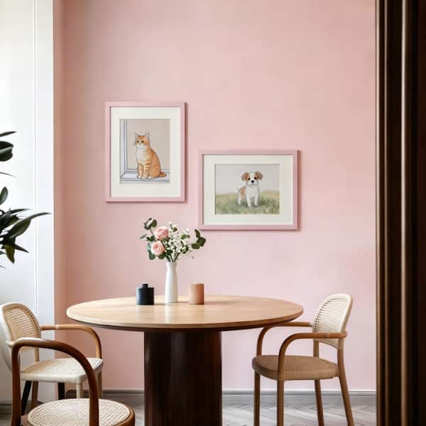 Cubilan 8x10 Pink Matted Engineered Wood Multi-Opening Picture Frame ...