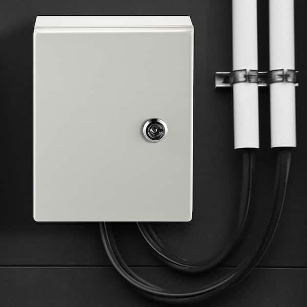 NEMA Steel Case 20 x 16 x 8 in. NEMA 4X Metal Electric Enclosure Outdoor and Indoor Use Includes Mounting Plate