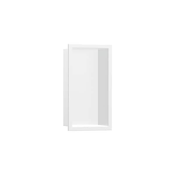 Xtra Storis Original 6 in. W x 12 in. H x 6 in. D Stainless Steel Shower Niche in Matte White