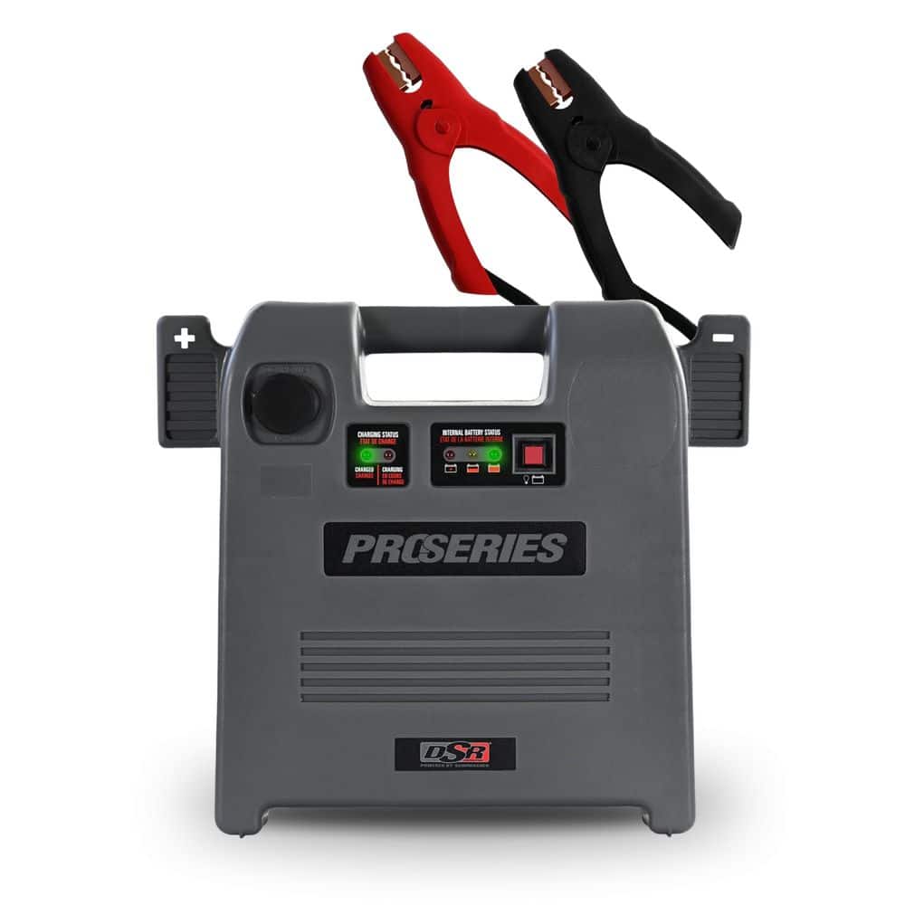 DSR Pro 1800A Car Battery Jump Starter/ Portable Power Station, 12V DC Charging, 12V Sport, Auto, and Marine Batteries
