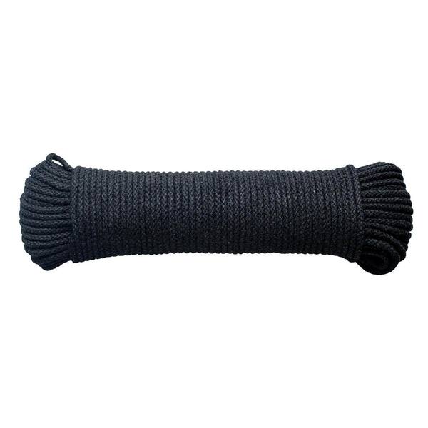SGT KNOTS 1/8 in. x 3,000 ft. Unglazed Black Cotton Tie Line