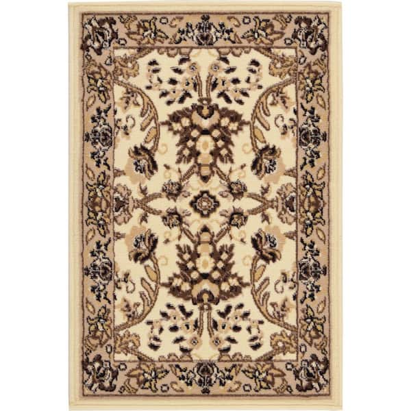 Unique Loom Sialk Hill Washington Ivory 2' 2 x 3' 0 Area Rug