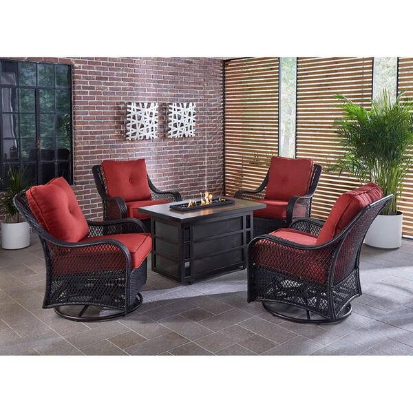 oakmont 5 pc cushioned seating set