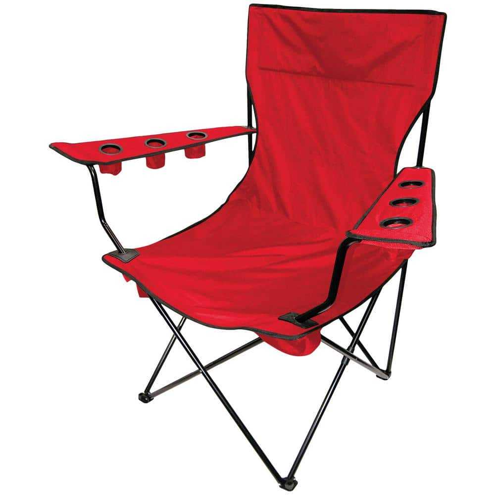 Creative Outdoor 9 cu. ft. Original Folding Kingpin Chair in Red