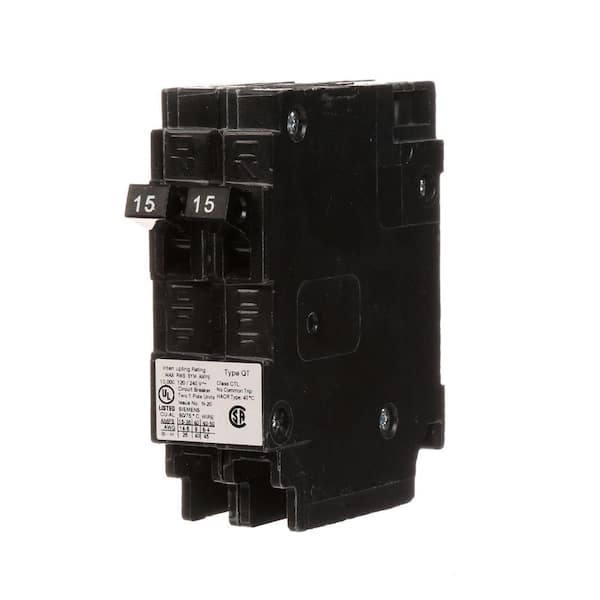 Photo 1 of 15 Amp Tandem Single Pole Type QT Circuit Breaker