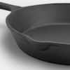 OUR TABLE 10.5 in. Pre-Seasoned Cast Iron Wok in Black 985119937M - The  Home Depot