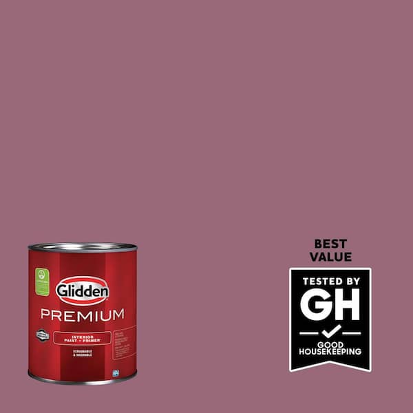 Glidden Premium 1 qt. PPG1045-6 Wild Geranium Satin Interior Latex