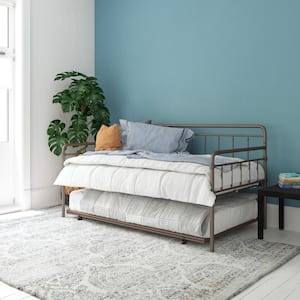 Windsor Bronze Metal Twin Daybed with Trundle