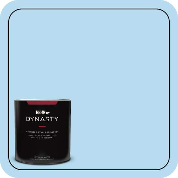 BEHR DYNASTY 1 qt. #P500-2 Seashore Dreams Matte Interior Stain-Blocking Paint & Primer