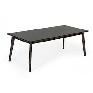 Danielle White Marble 83 in. 4 Legs Dining Table (Seats 6)