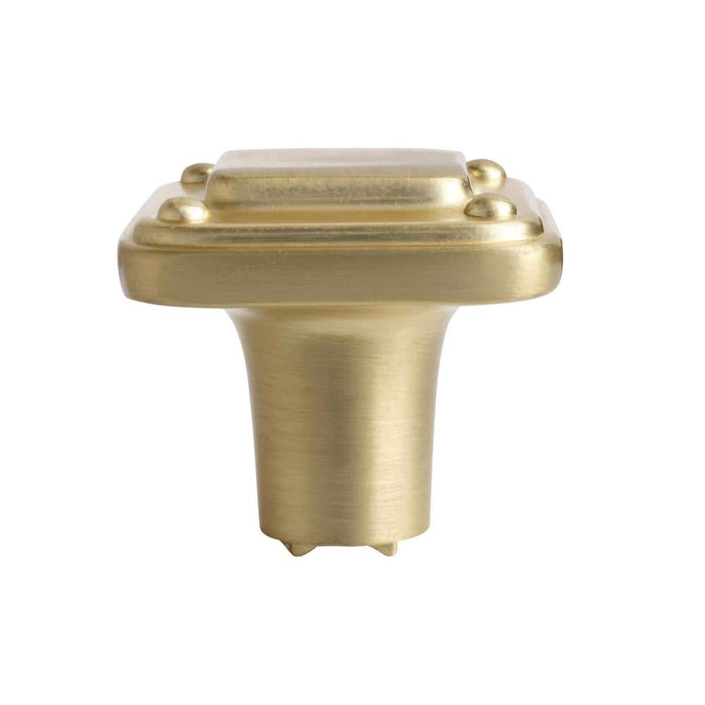 Matte Gold Square Farmhouse Cabinet Knob