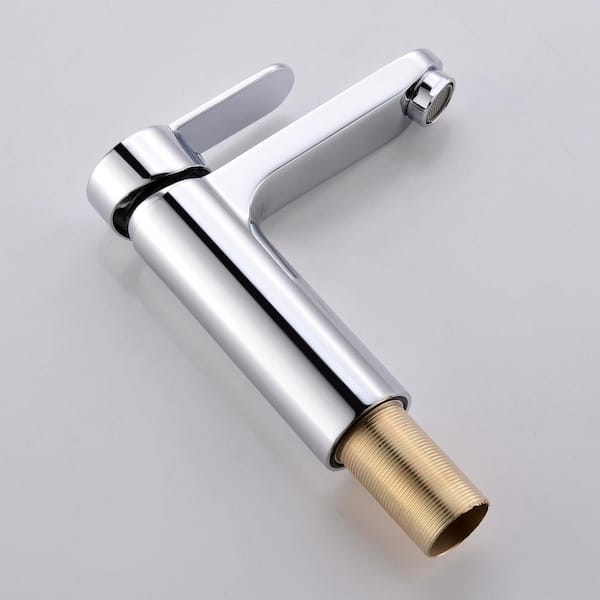 4 in. Single Handle Single Hole Bathroom Faucet in Chrome