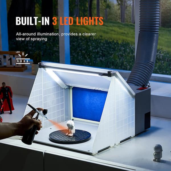 VEVOR Airbrush Spray Booth,Portable Hobby Airbrush Paint Spray