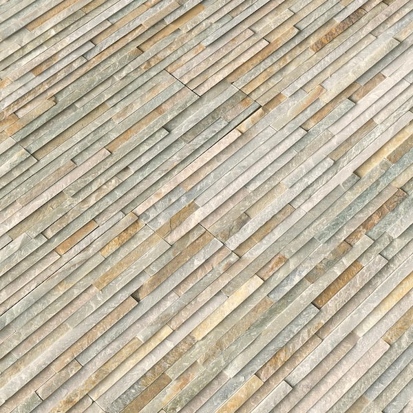 MSI      Golden Honey Ledger Panel 6 in. x 24 in. Natural Slate Wall Tile (5 cases / 30 sq. ft. / pallet)