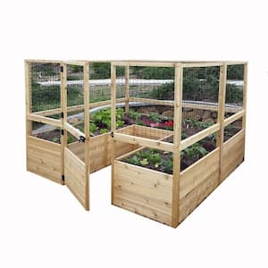 8 ft. x 8 ft. Garden in a Box with Deer Fencing
